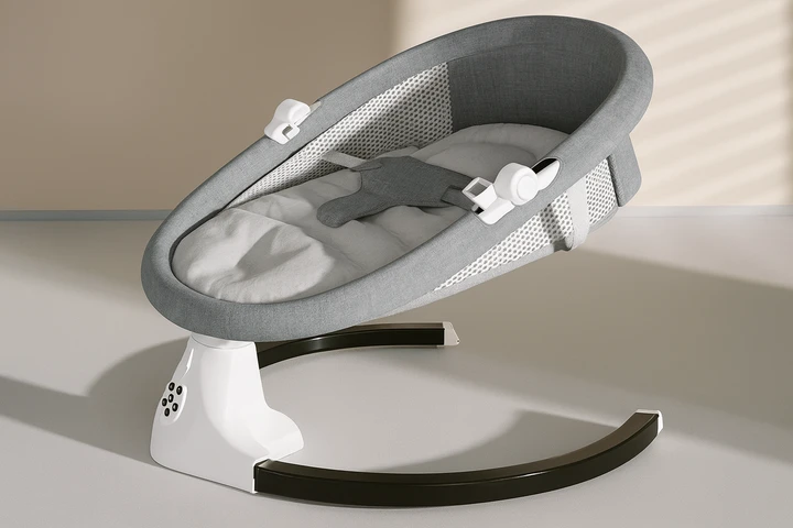 Детские качели-шезлонг WX-088 с музыкой и балдахином - фото 4 Детские качели-шезлонг WX-088 с музыкой и балдахином - фото 4