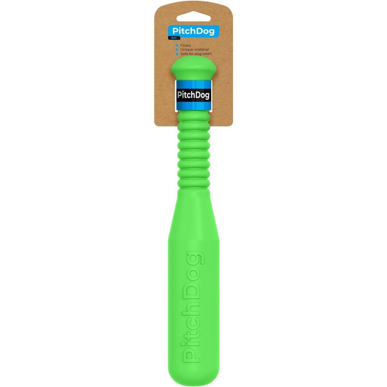 Игровая бита для апортировки PitchDog 35 см Ø 6 см Салатовый (62405)