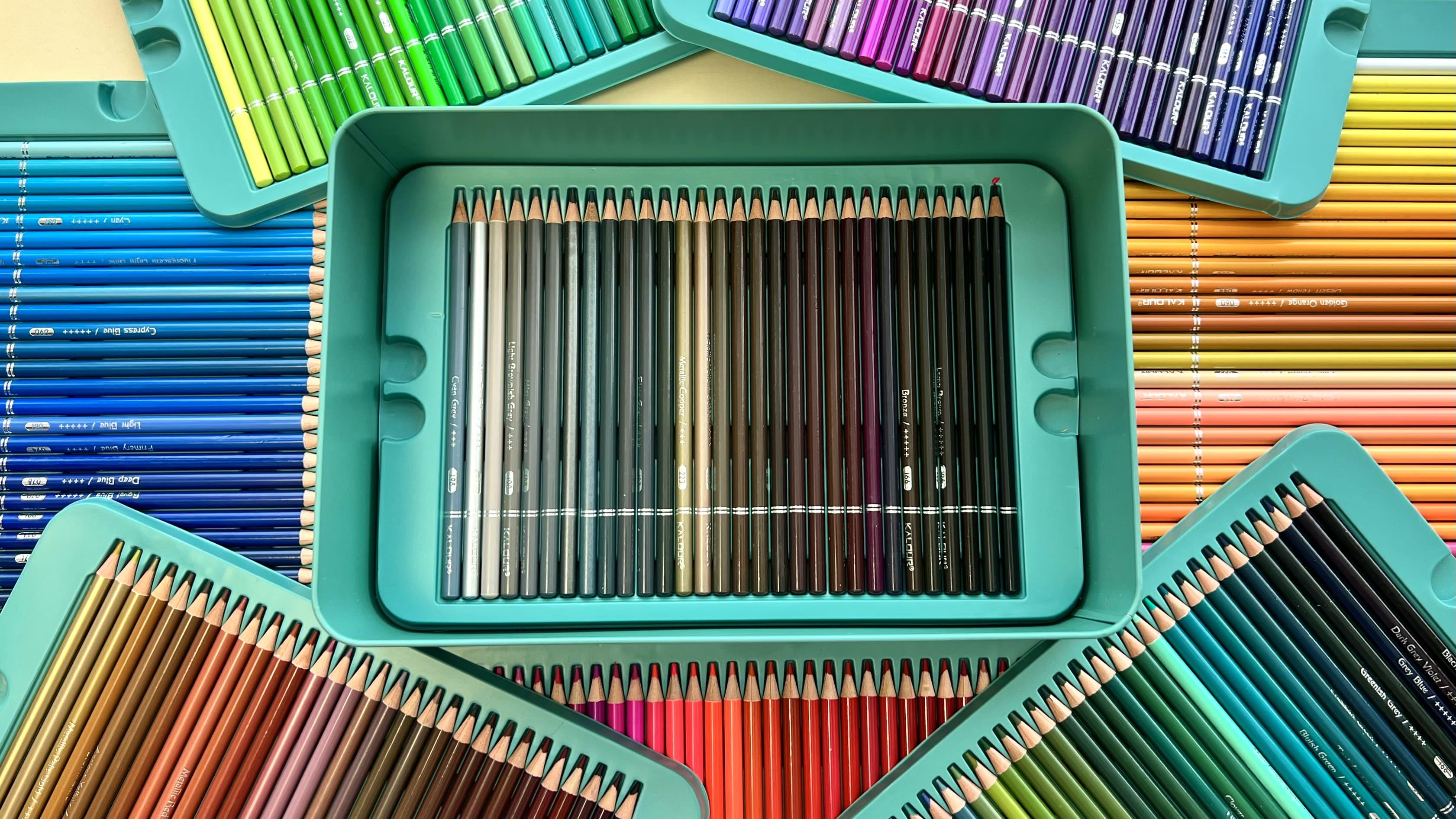 Набір олівців Kalour великий у металевому пеналі 240 кольорів - фото 6 Набір олівців Kalour великий у металевому пеналі 240 кольорів - фото 6