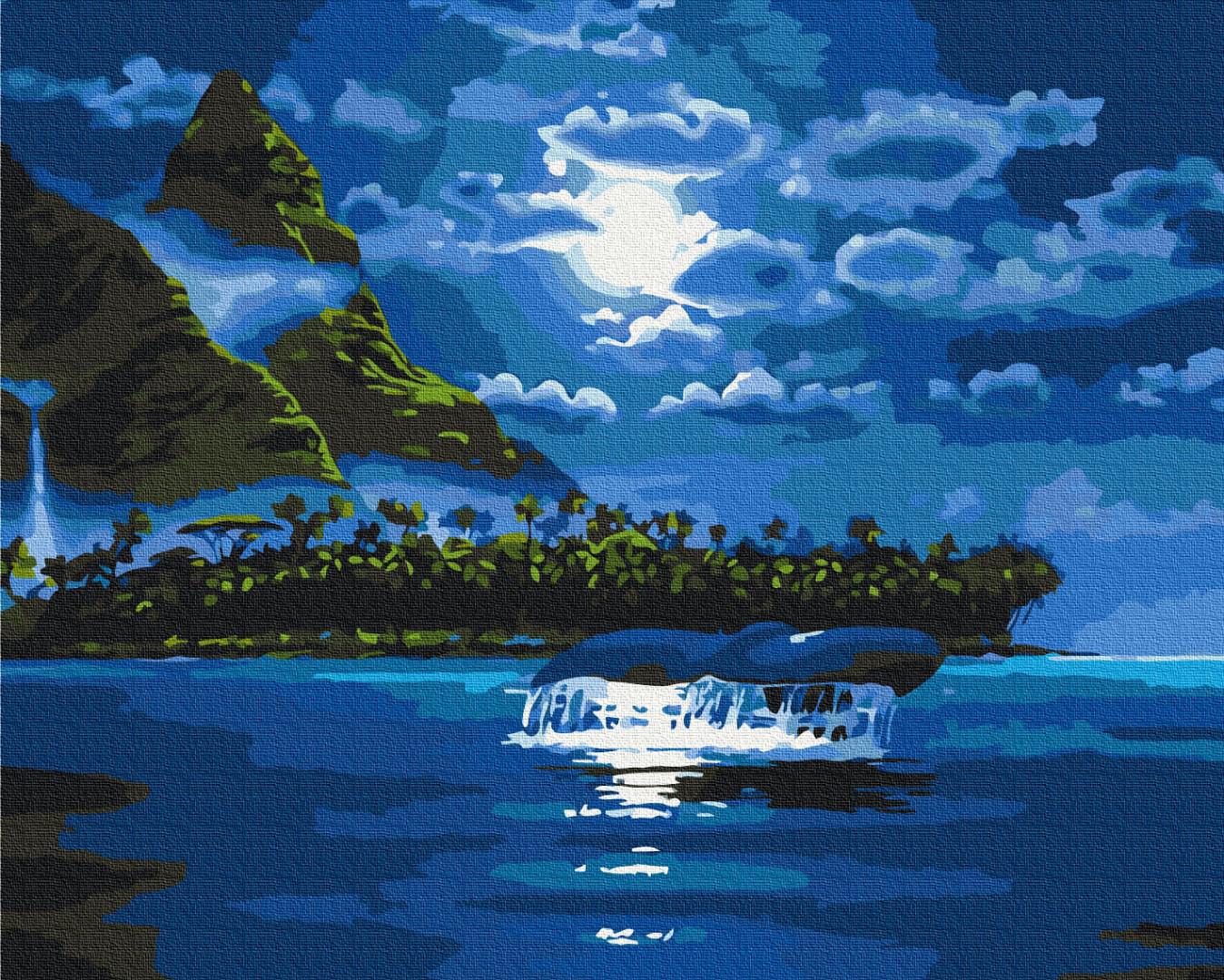 Картина по номерам Brushme Лунная ночь 40x50 см (BS33220)