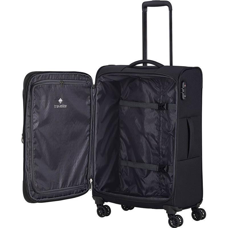 Чемодан на 4 колесах Travelite Chios M 60/66 л Black (TL080048-01) - фото 6