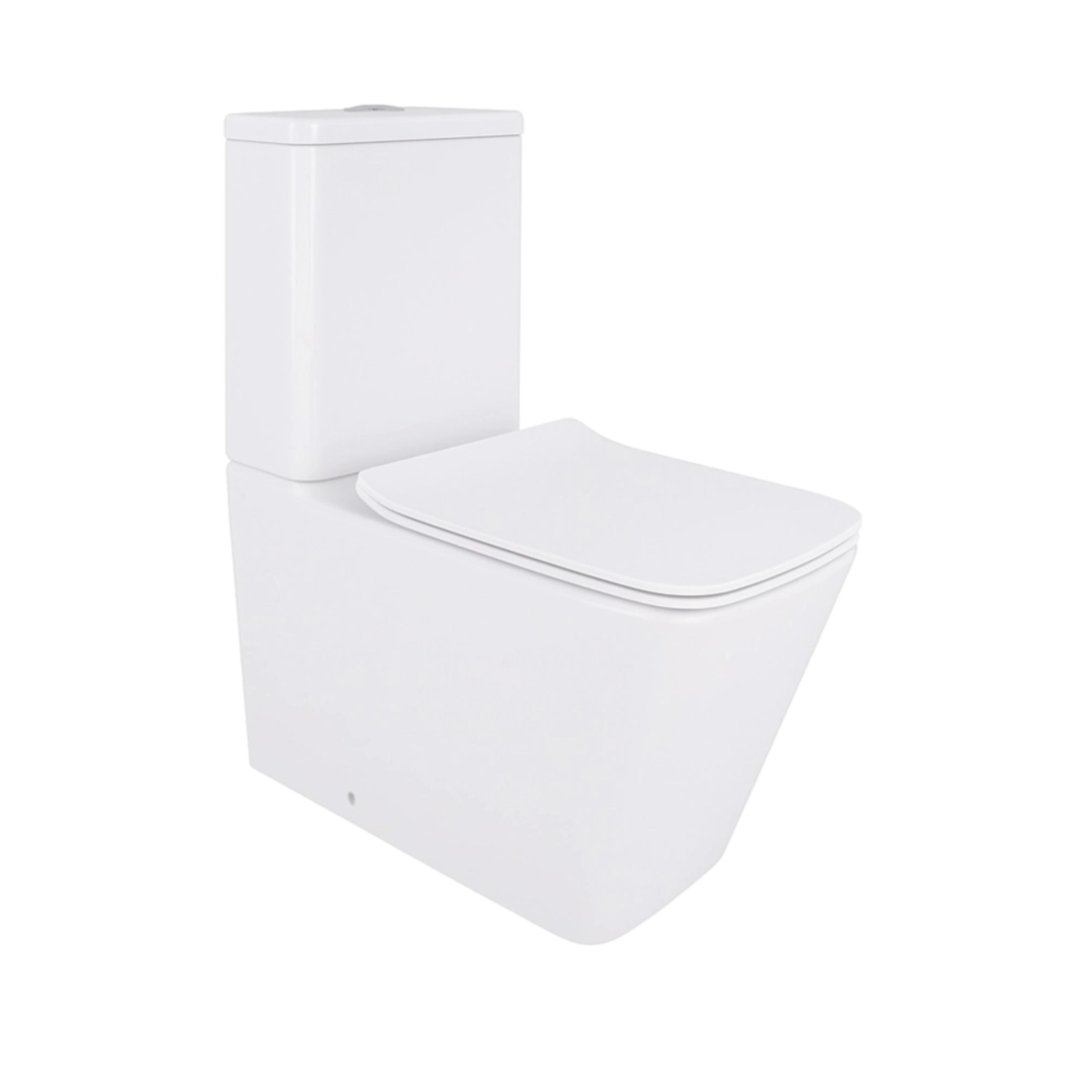 Унитаз напольный Qtap Crow Eco безобедочный с сиденьем Soft-close (QTCRO27W48750)