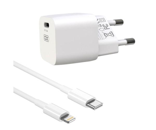 Устройство зарядное сетевое XO CE01 3A PD20W Type-C-Ligthtning 1 м White
