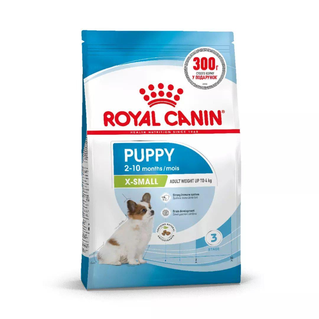 Корм сухий для цуценят мініатюрних порід Royal Canin Xsmall Puppy 1,5 кг (0262559793615)