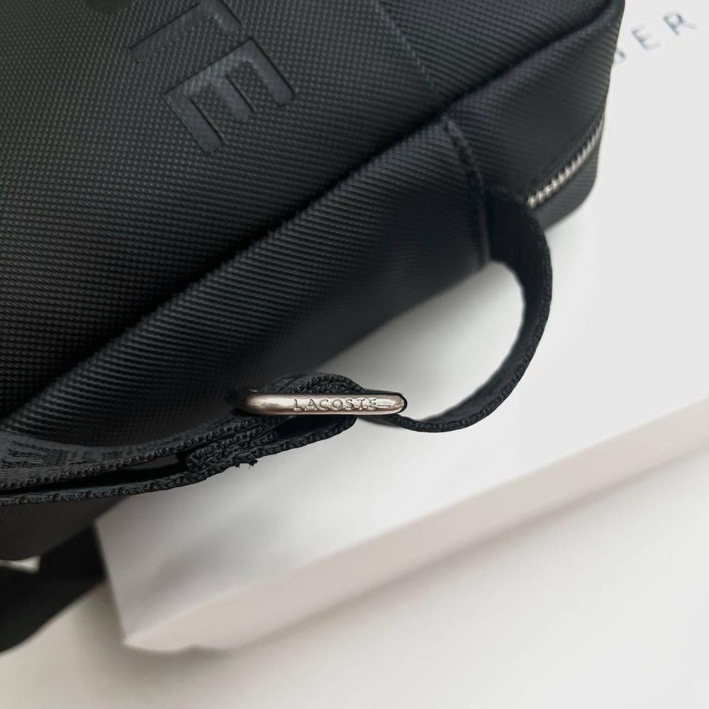 Сумка мужская брендовая через плечо Lacoste Черный (2026 PTR) - фото 3