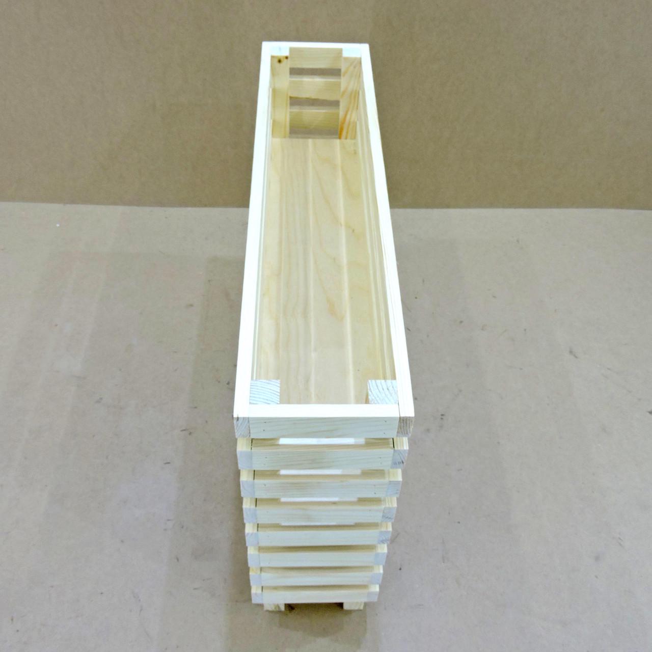 Кашпо на стійці з дерева Лахольм 75х22х55 см Бланже (КШС-7522551201) - фото 3 Кашпо на стійці з дерева Лахольм 75х22х55 см Бланже (КШС-7522551201) - фото 3