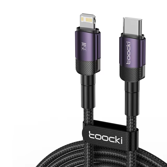 Кабель Toocki 35W Type-C-Lighting 1м Фиолетовый (TQ-X12CL1PUR35)
