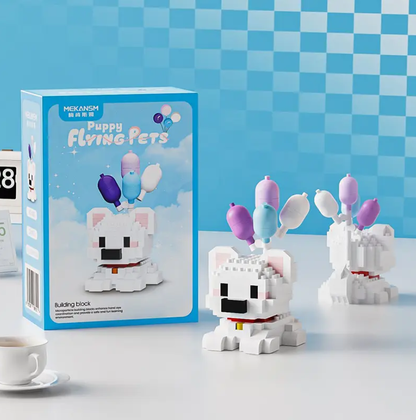 Конструктор блоковий дитячий Flying Pets фігурка Собачка Вайт Тер'єр (K320)