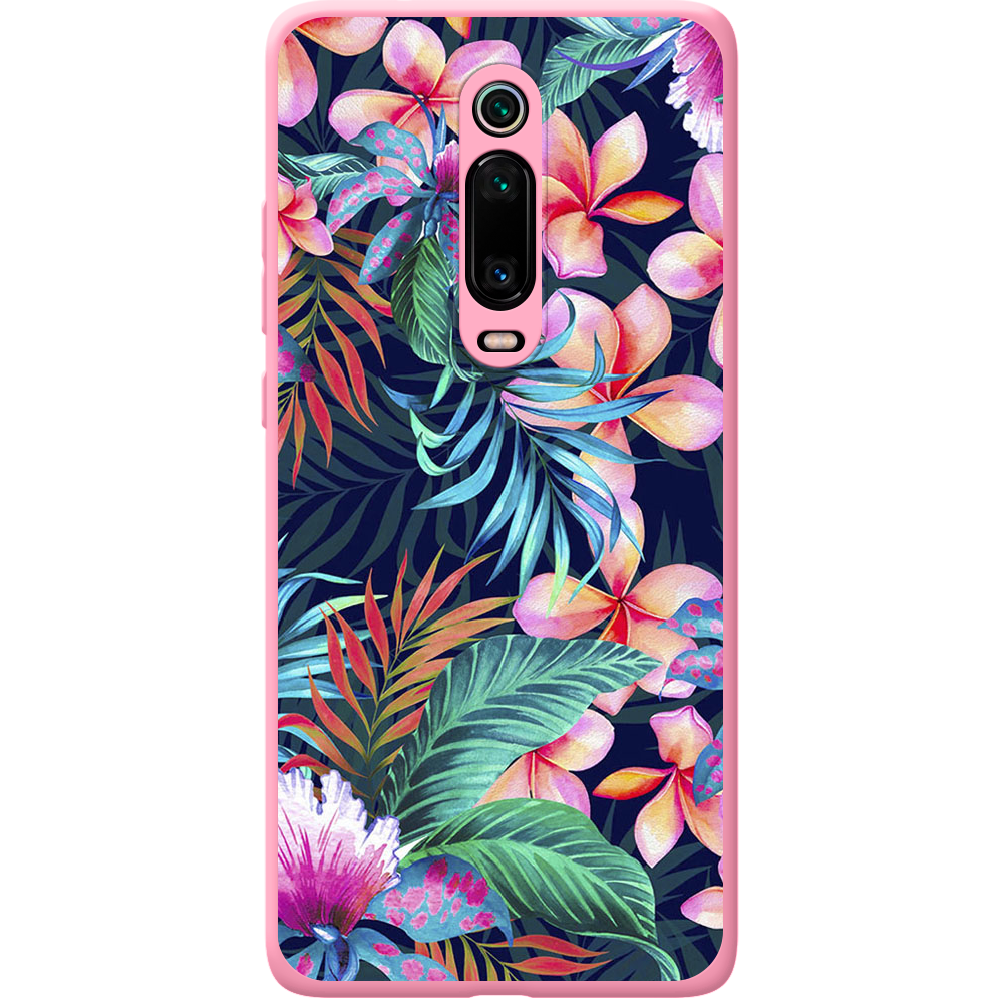 Чохол BoxFace Xiaomi Mi 9T / Mi 9T Pro flowers in the tropics Рожевий силікон (37376-up1971-43049)