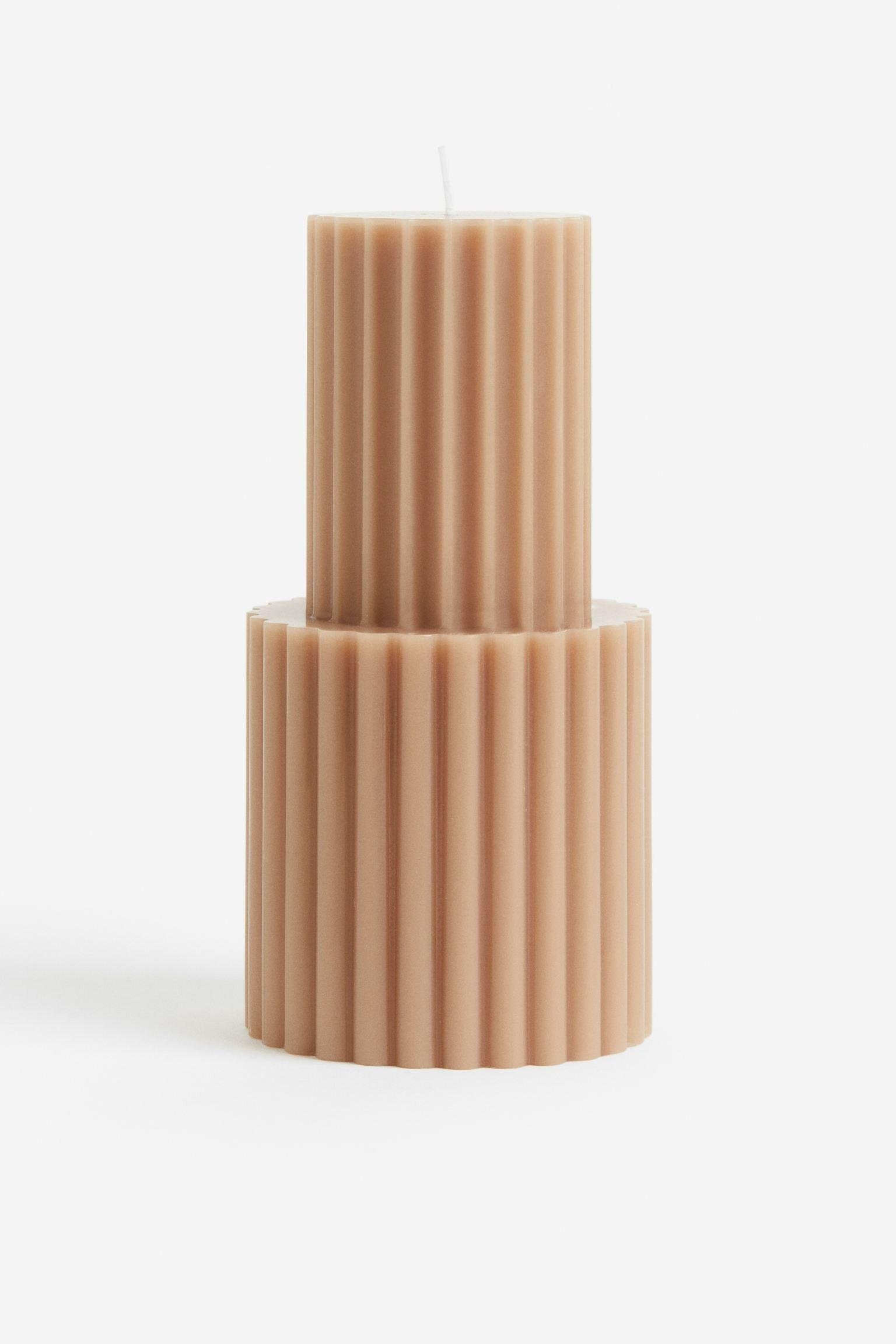 Свеча блочная H&M Бежевый (1170833)