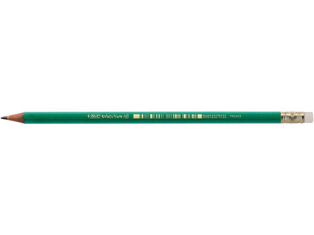 Карандаш BIC чернографитный Evolution с резинкой 655HB 12 шт. (BC8803323)