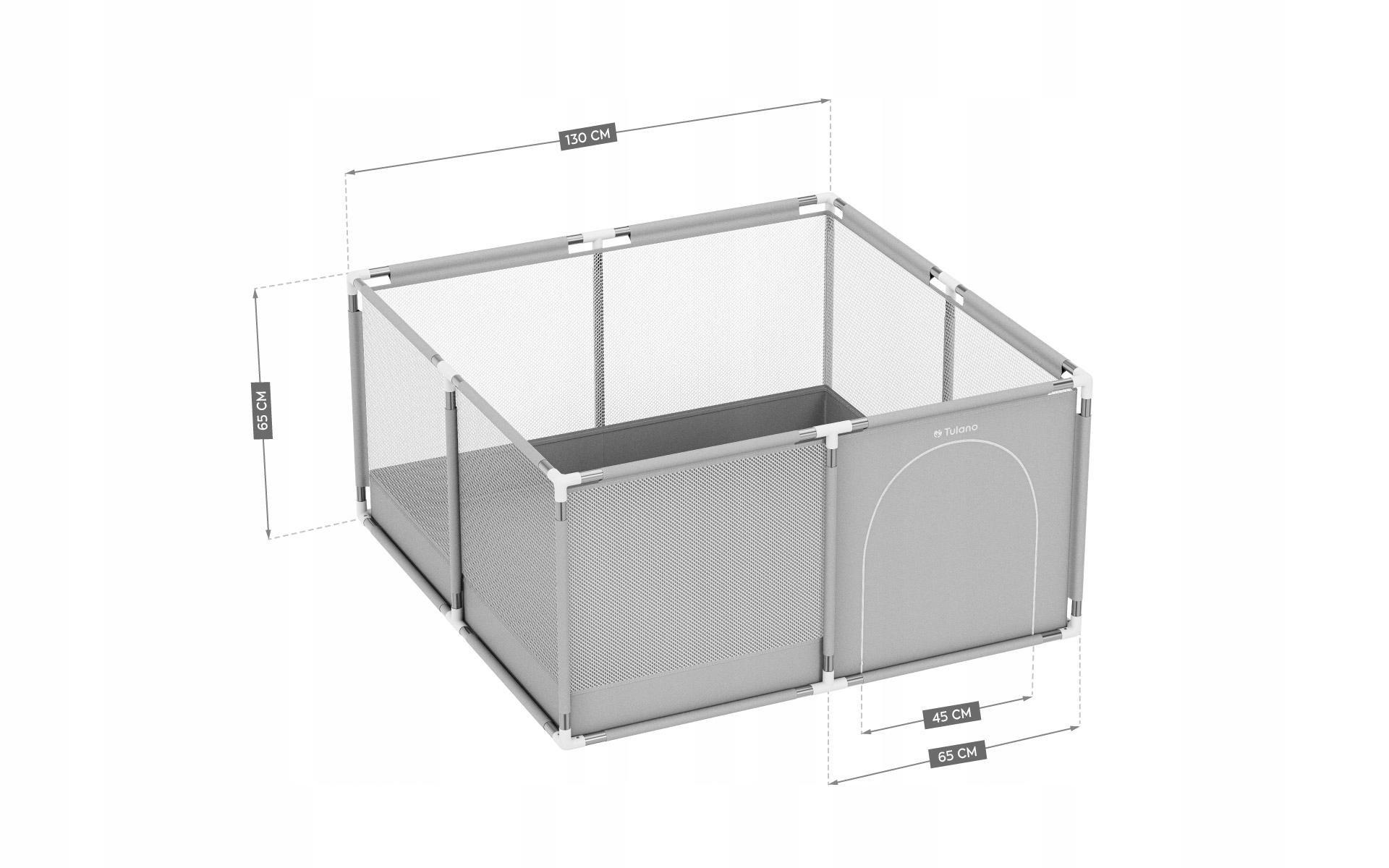 Манеж детский Tulano Cozy 20 130х65 см Серый (5903796014181) - фото 4 Манеж детский Tulano Cozy 20 130х65 см Серый (5903796014181) - фото 4