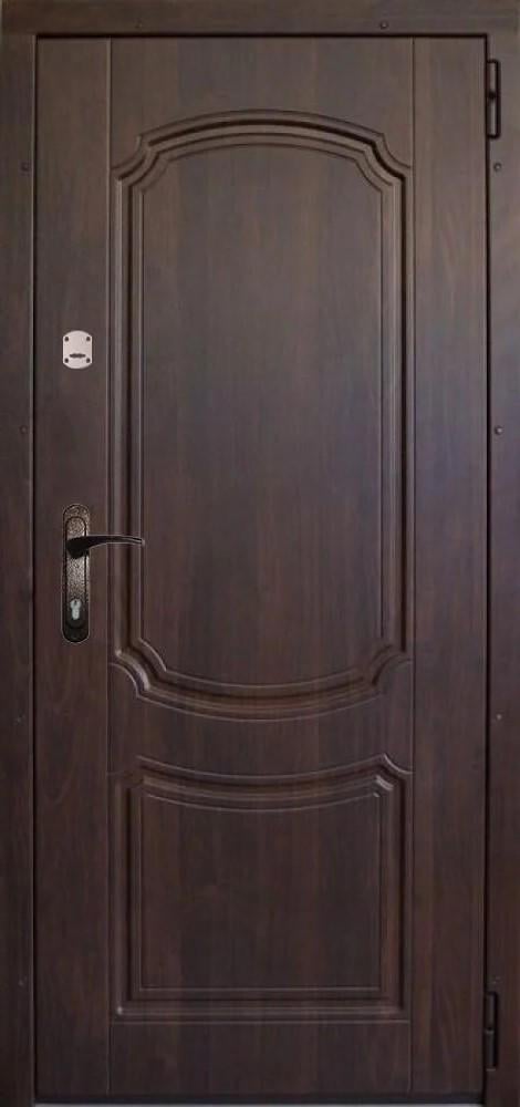 Двері вхідні праві MSM Вулкан 2 замки метал 1,2 мм МДФ Коричневий