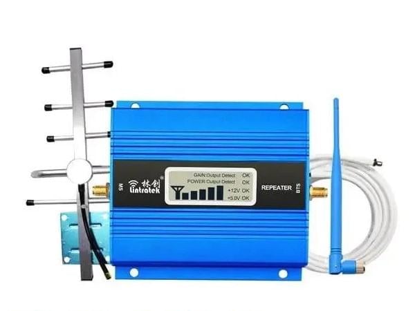 Усилитель мобильной связи Lintratek 2G/4G/LTE 900 МГц с наружной антенной/терминальной антенной/адаптером/кабелем