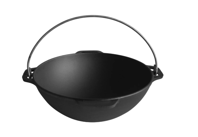 Котел чугунный азиатский Brizoll с чугунной крышкой-сковородкой 8 л (KA08-2) - фото 3 Котел чугунный азиатский Brizoll с чугунной крышкой-сковородкой 8 л (KA08-2) - фото 3