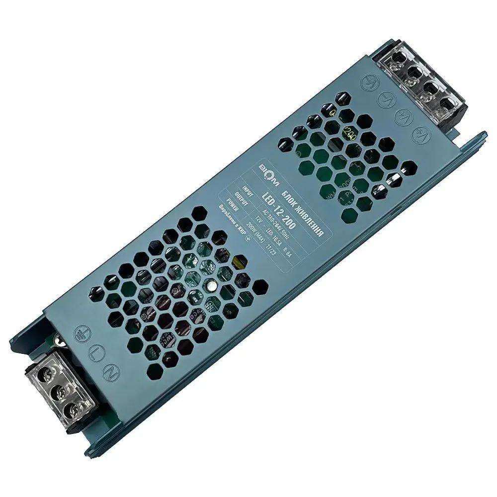 Блок питания Biom DC12 металлический узкий 200W 16,5А (LED-12-200/27774255)