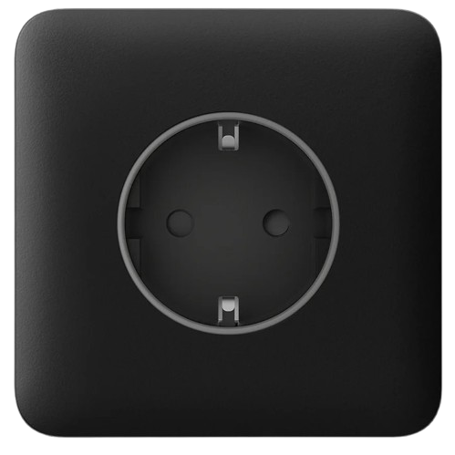 Панель фронтальна Ajax SoloCover type F для вбудованої розетки Чорний (31022369)