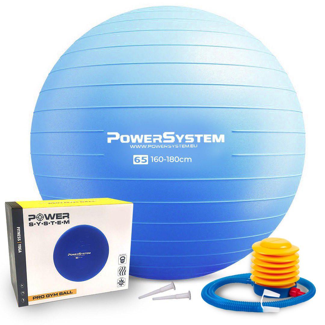 Мяч для фитнеса Power System PS-4012 PRO Gymball Ø 65 см Blue (3019792896)