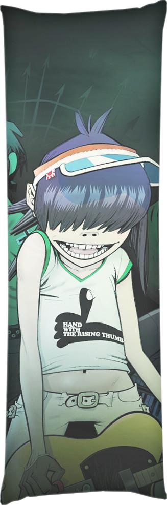 Подушка дакимакура Gorillaz 1 60x180 см (14106588)