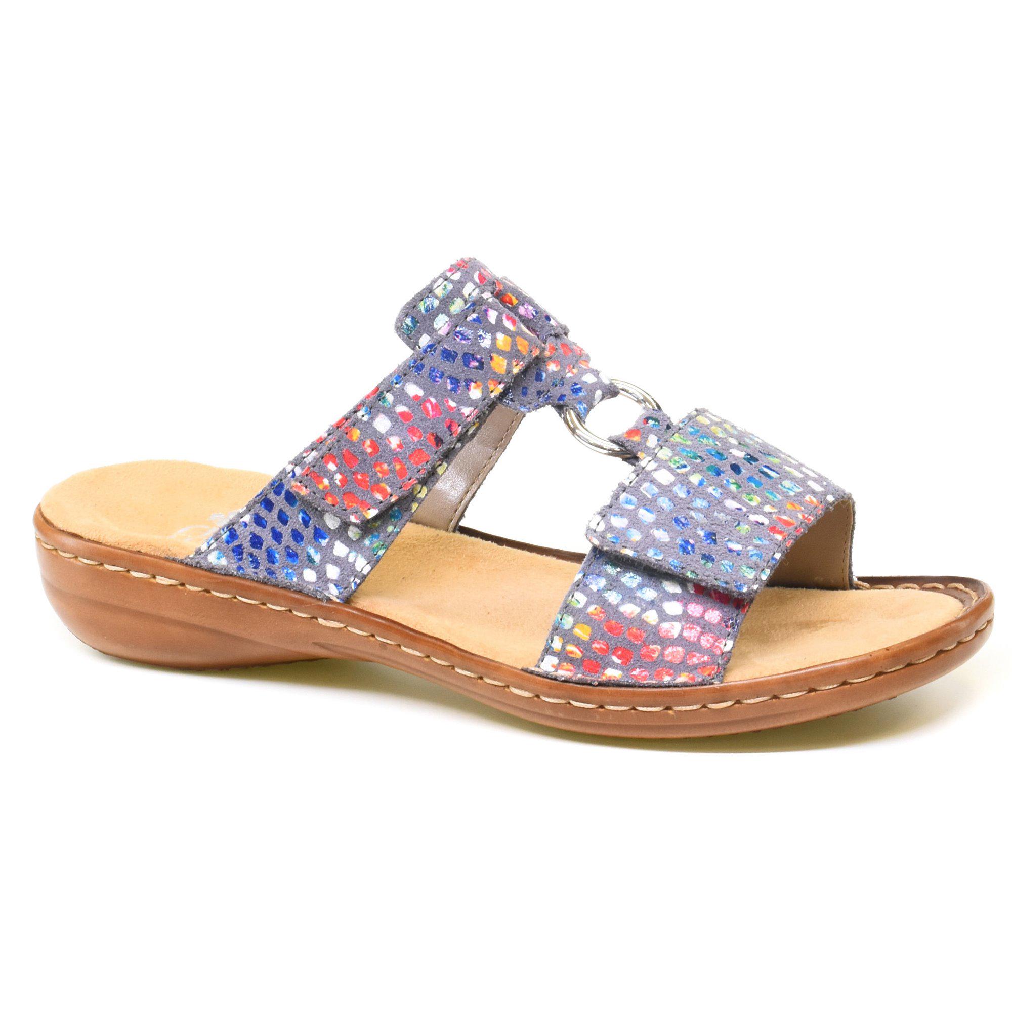 Шлепанцы женские Rieker р. 38 Разноцветный (060002-38)