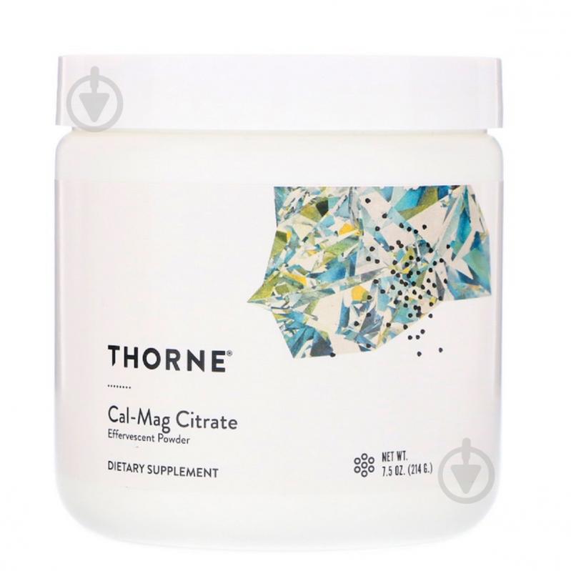 Кальций и магний Thorne Research Cal-Mag Citrate Effervescent Powder 214 г (THR22202)