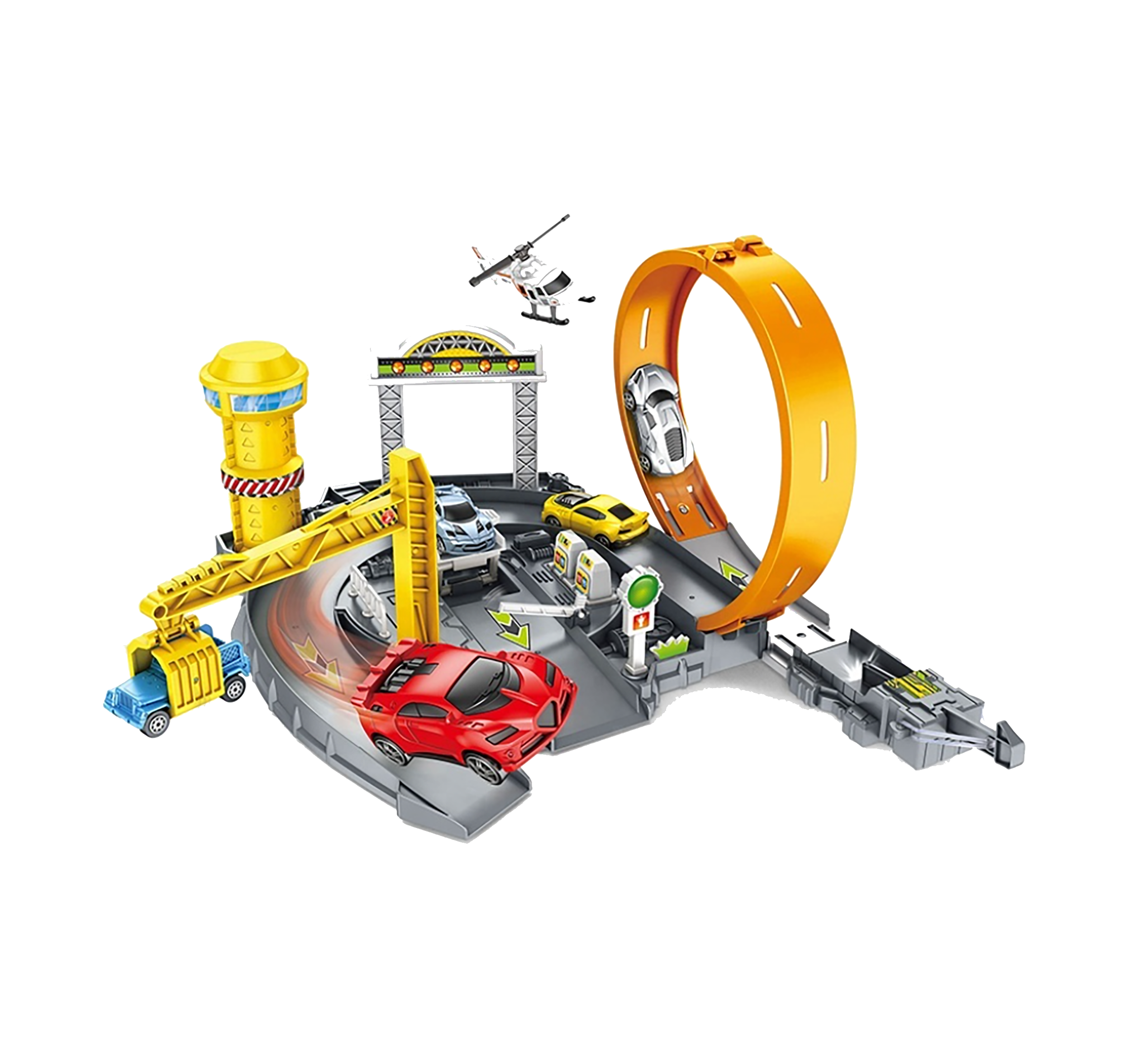 Игровой набор SUNROZ Track Parkin г Lot детский автомобильный трек (SUN2233)
