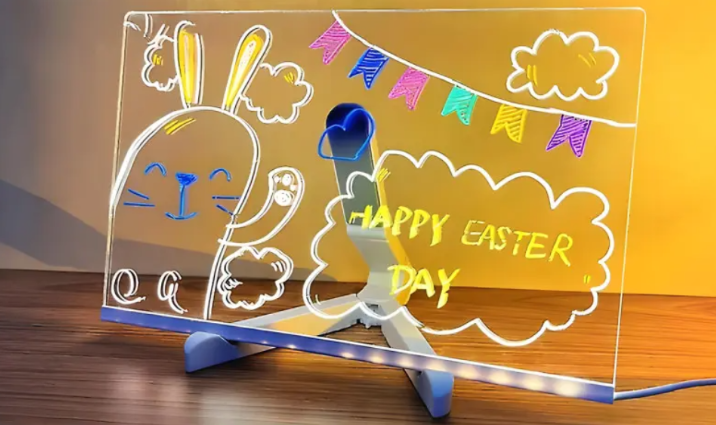 Доска-ночник светодиодная для заметок и рисования 15х15 см. (ST-8O5)