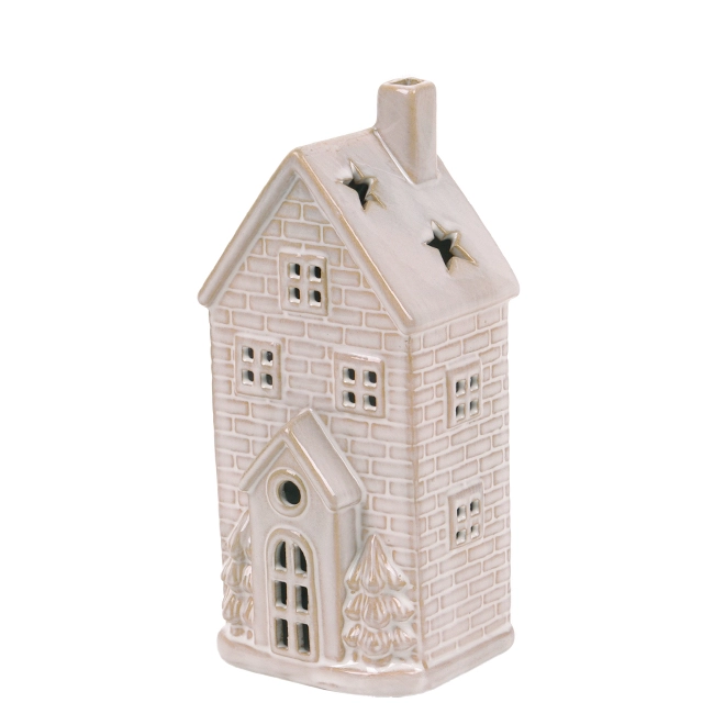 Домик керамический с подсветкой 20 см (152-23A055)