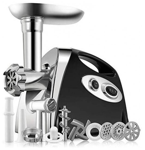 Мясорубка электрическая Rainberg RB-675 с соковыжималкой 3800 Вт Черный (GR-06662) Мясорубка электрическая Rainberg RB-675 с соковыжималкой 3800 Вт Черный (GR-06662)