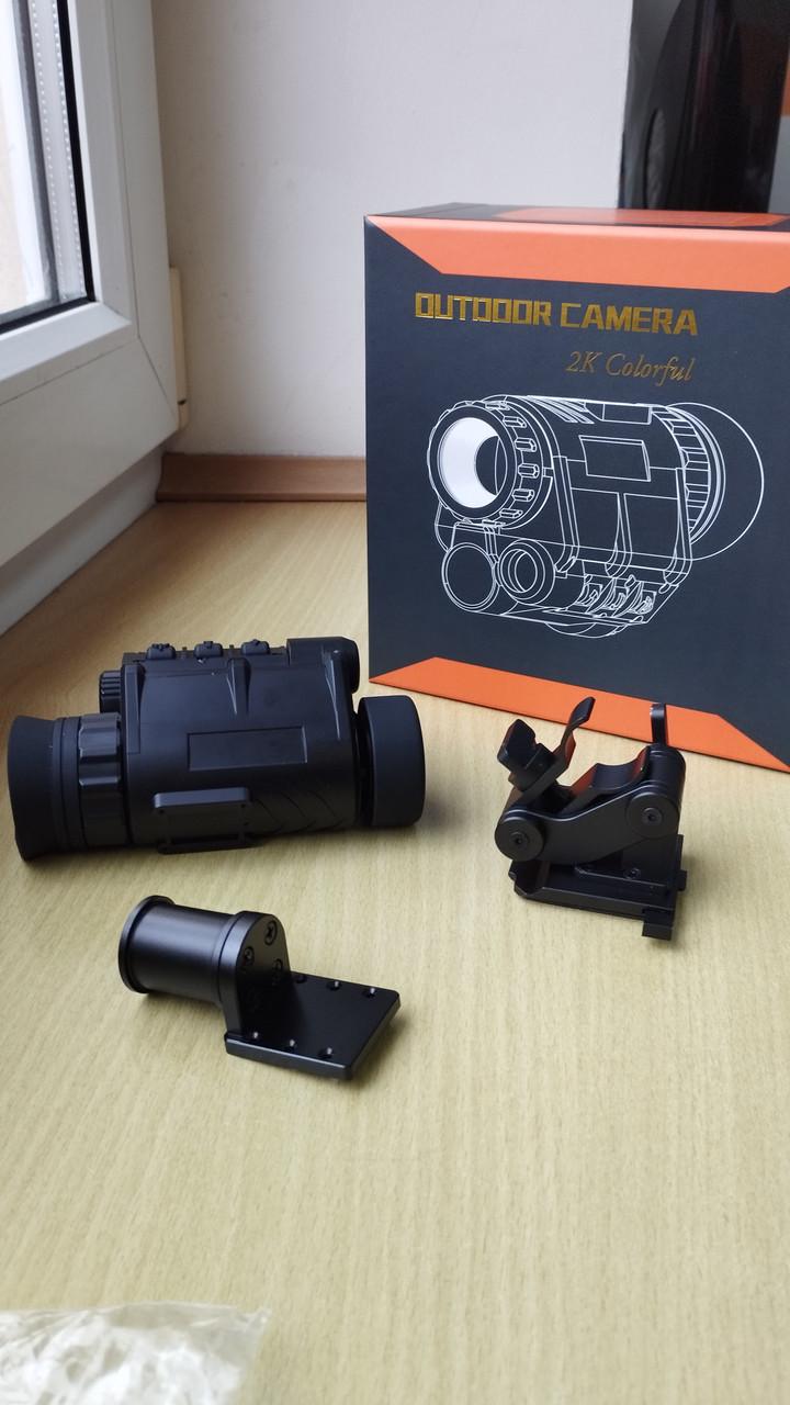 Монокуляр нічного бачення з кутом огляду 40° невидимим підсвічуванням 940 nm Wi-Fi записом та кріпленням NVG30 (2070556327) - фото 2