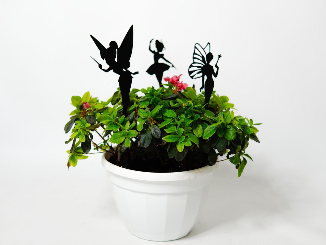 Декор для горшка/кашпо/сада набор фей из металла 5 (DCR085) - фото 3