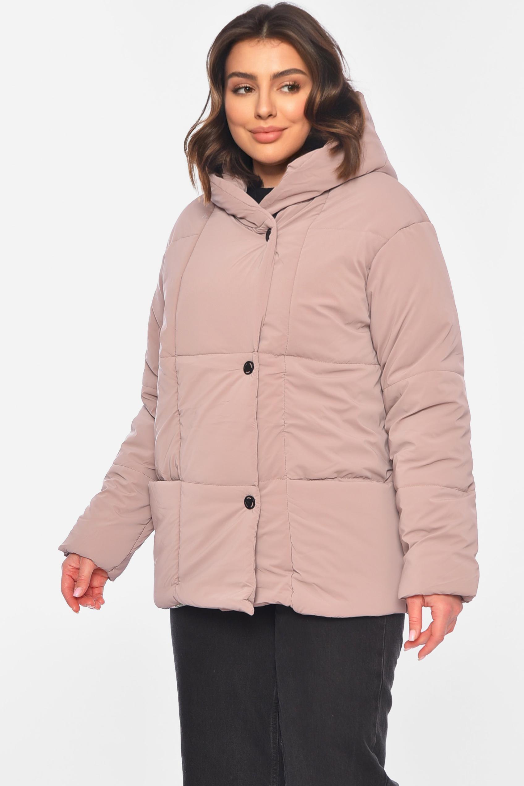 Куртка женская демисезонная L Пудровый (197278)
