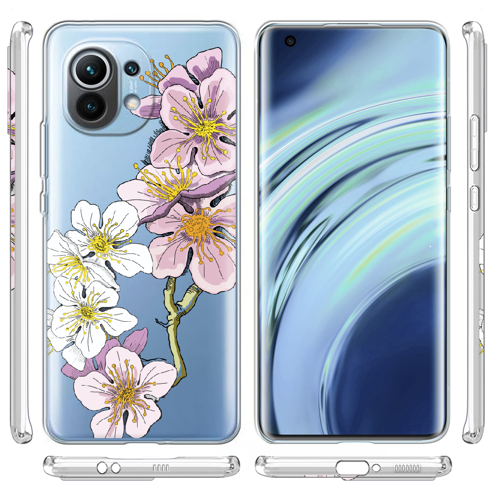 Чехол BoxFace Xiaomi Mi 11 Cherry Blossom Прозрачный силикон (41924-cc4-41924) - фото 3