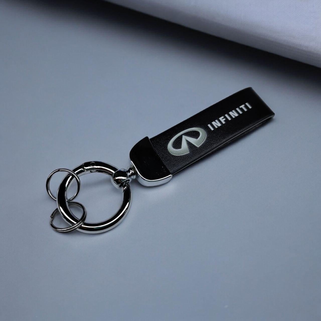 Брелок автомобильный с карабином Infiniti экокожа/металл (2022022021)