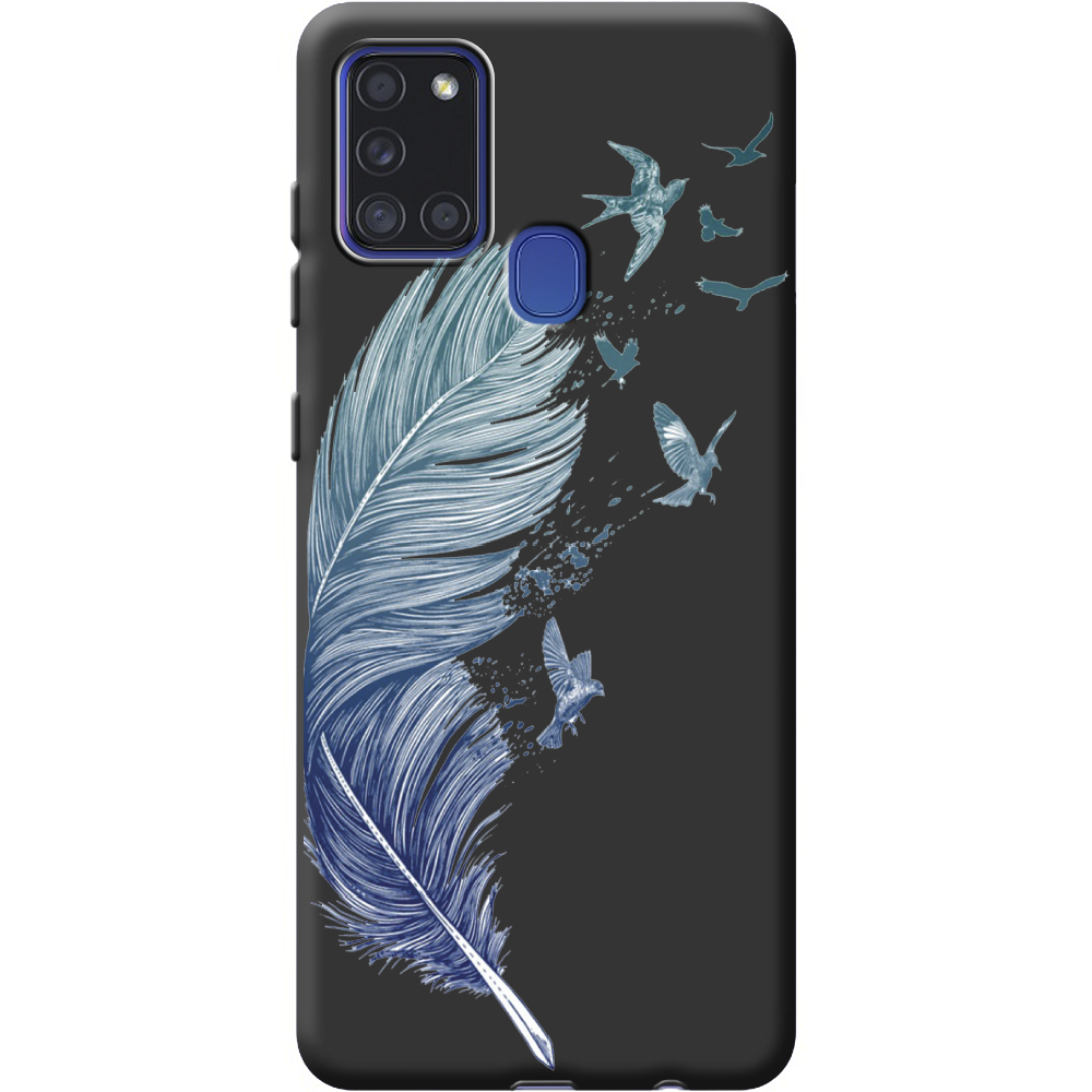 Чехол Boxface Samsung A217 Galaxy A21s Feather Черный силикон (40006-cc38-40315)
