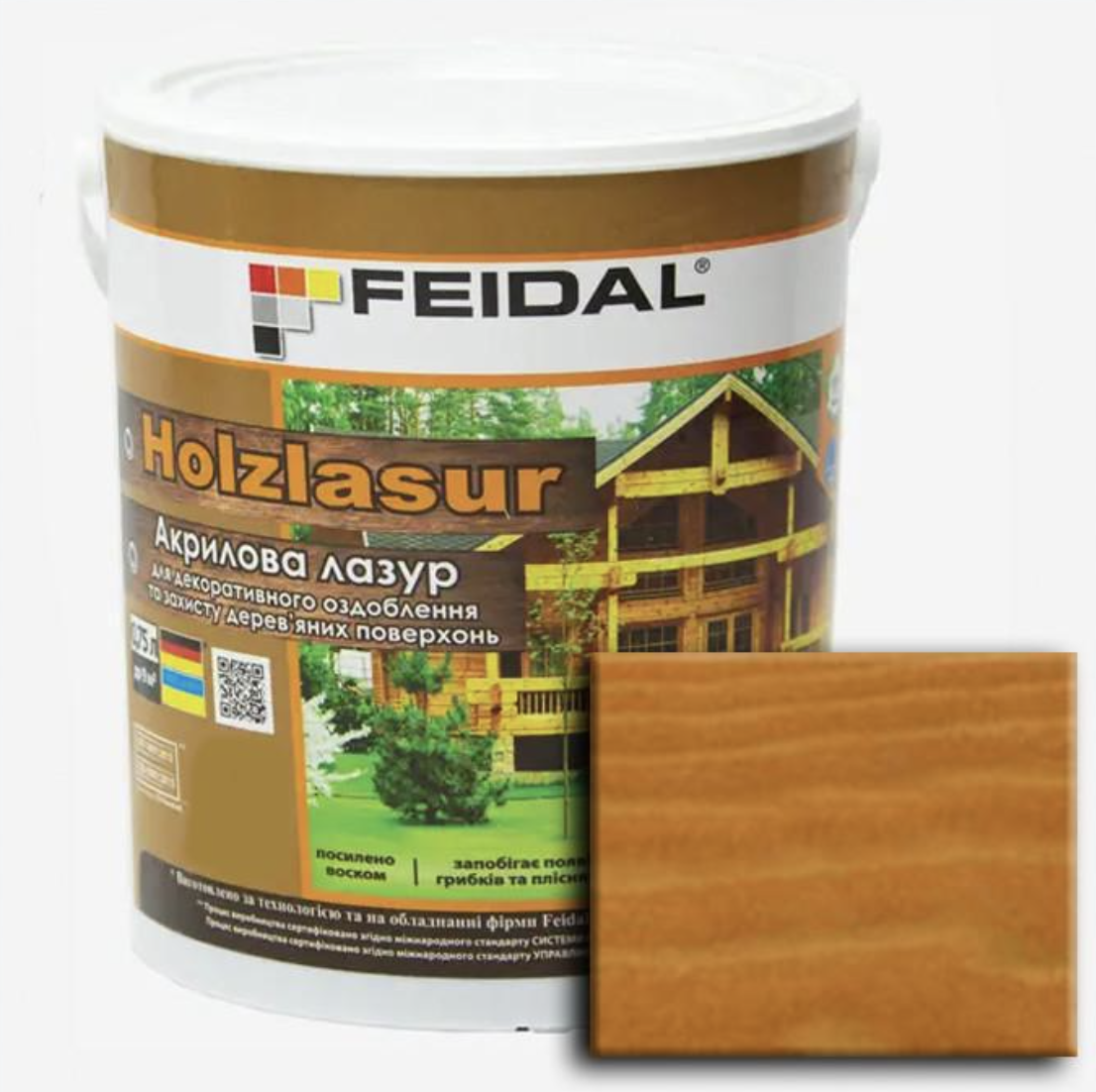 Лазурь акриловая Feidal Holzlasur 0,75 л Орегон (27581769)