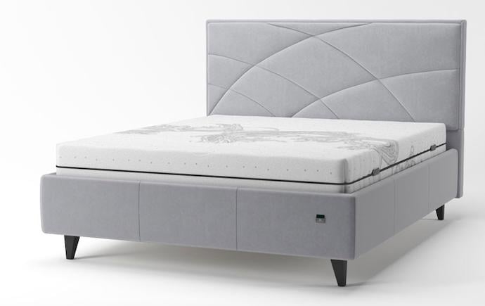 Кровать-подиум двуспальная NettaNew Design Standart Simple Wood на ножках 140х200 см Серый Кровать-подиум двуспальная NettaNew Design Standart Simple Wood на ножках 140х200 см Серый
