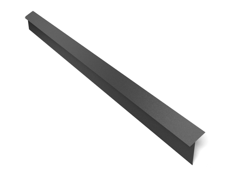 Защита карниза для фальц-настила матовая 2 м 0,45 мм RAL9005 (12408943)