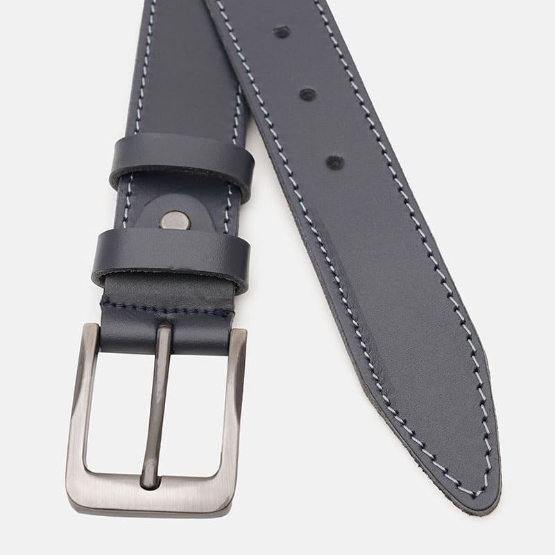 ᐉ Ремень мужской кожаный Borsa Leather V1125FX39 Navy • Купить в Киеве ...