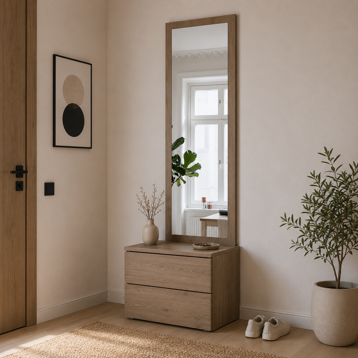 Тумба з дзеркалом Сола Doros 45х40х168,6 см Канноло (DRS-011895)