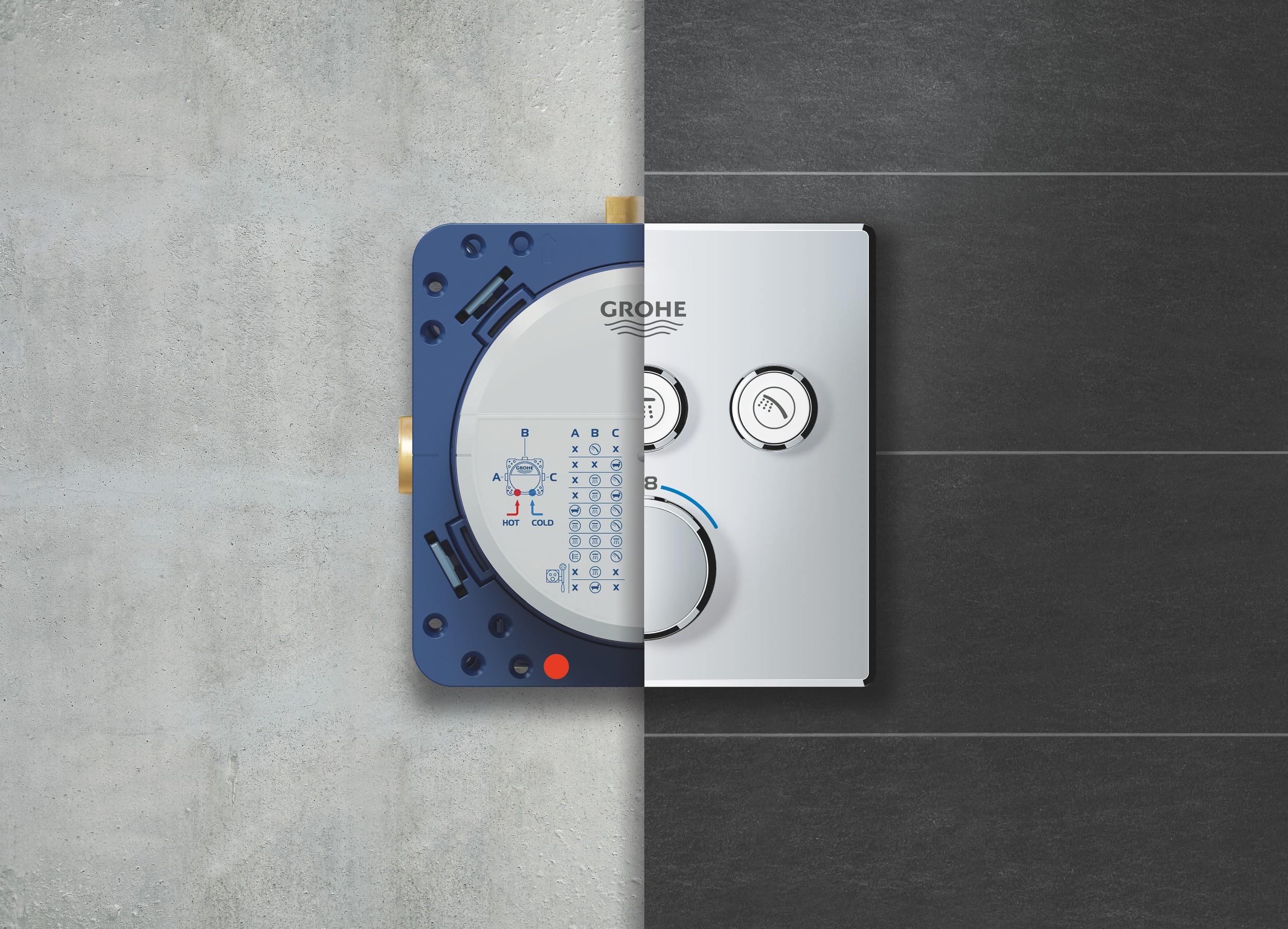 Душевая система Grohe Grohtherm SmartControl Tempesta Cube 250 (UA26415SC2) - фото 3