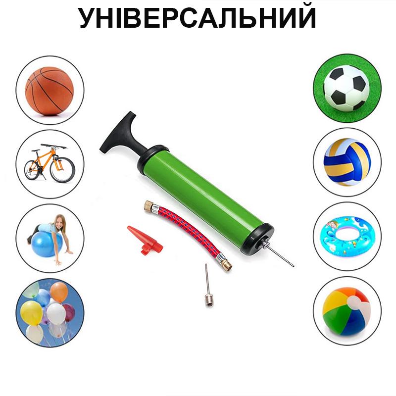 Насос ручной для мячей надувных изделий Newt Pump NE-P-18G Зеленый - фото 2