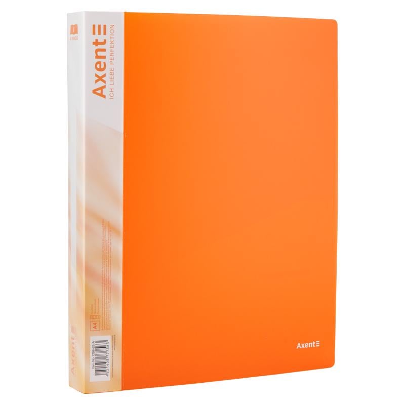 Папка Axent на 4-х кольцах A4 35 мм Оранжевый (1208-25-A)