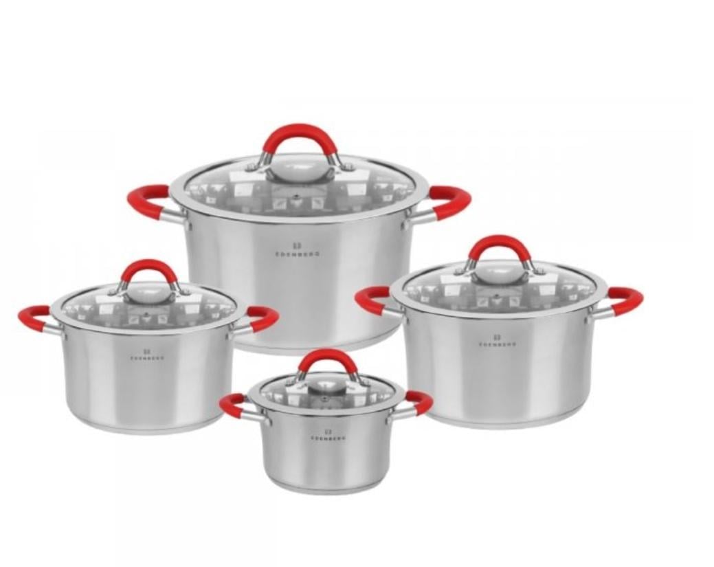 Набір кастрюль Edenberg EB-2406 із нержавіючої сталі 4 шт. (EB-2406) Набір кастрюль Edenberg EB-2406 із нержавіючої сталі 4 шт. (EB-2406)