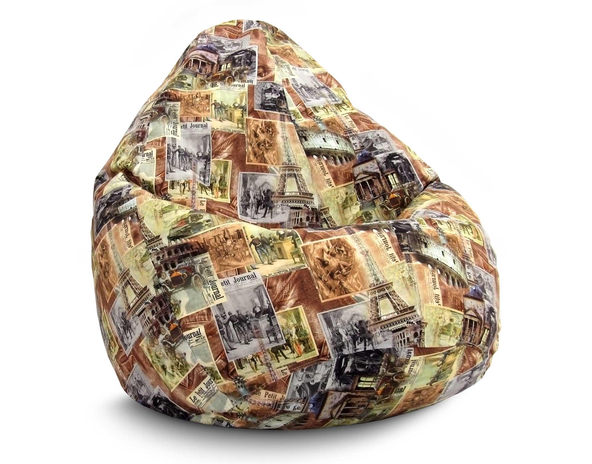 Крісло мішок iPuff Алвона 3 Флок XL 80x110 см