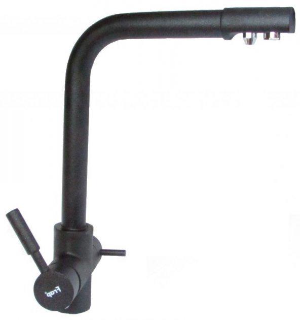 Змішувач для кухні Frap H52 F4352-7 1033762 на дві води Чорний (102362) Змішувач для кухні Frap H52 F4352-7 1033762 на дві води Чорний (102362)