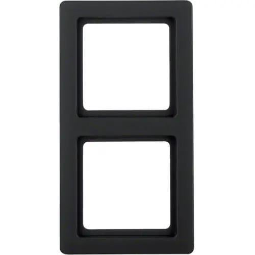 Рамка двойная Hager Q.1 Антрацит (28685508)