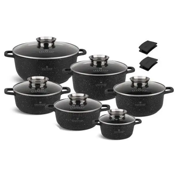 Набор гранитных кастрюль Edenberg 12 пр. (P3990)