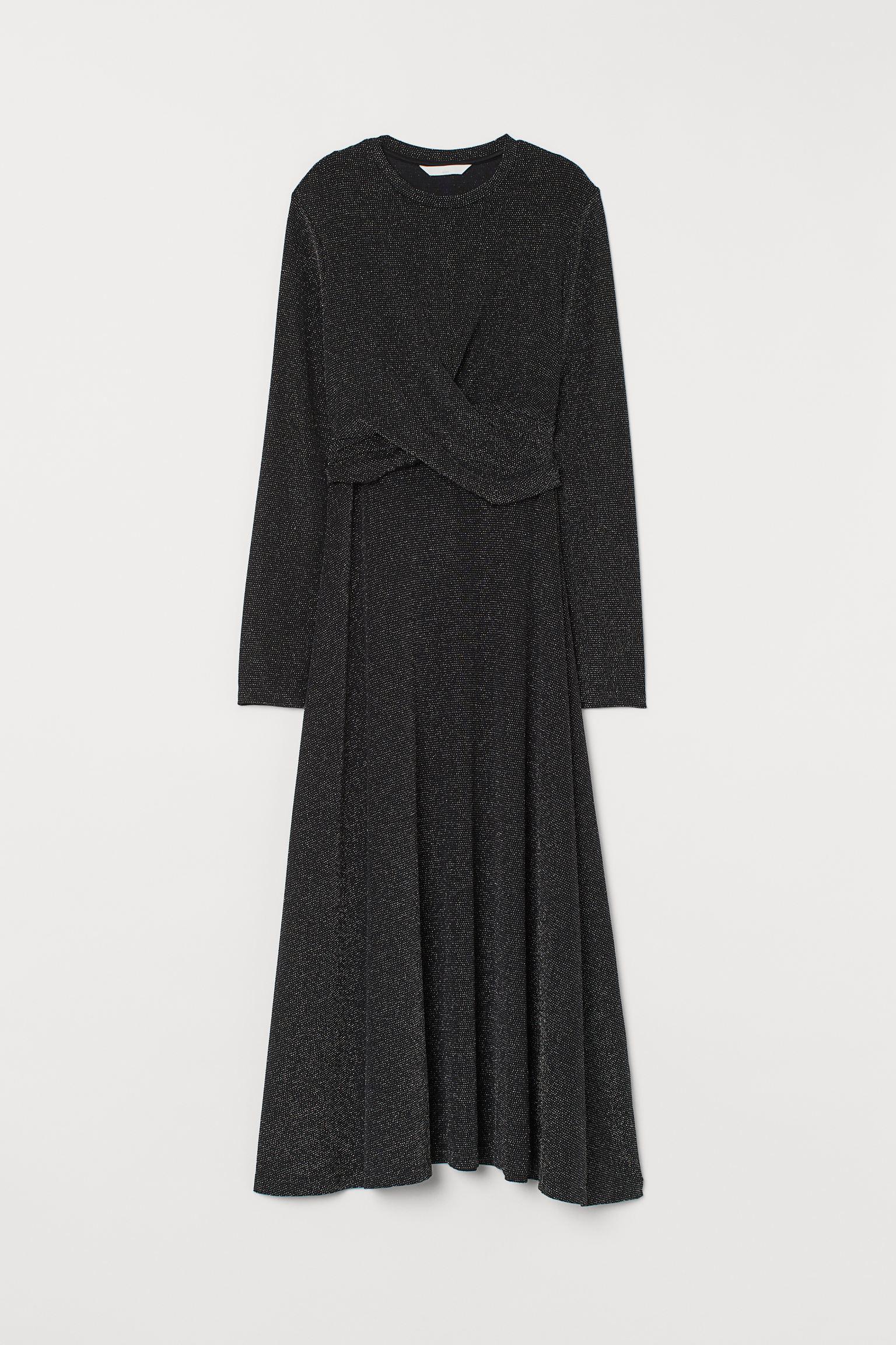 Платье H&M Блеск M Черный (29128243120)