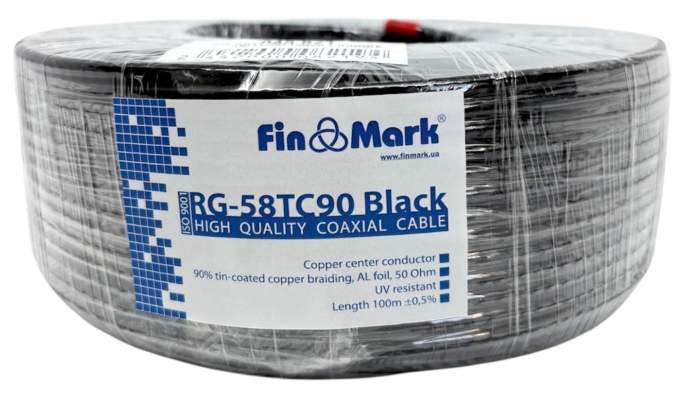 Кабель Finmark мідний 50 Ом антенний для модемів та роутерів RG 58 TC 90 CU 100 м - фото 2
